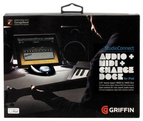  Griffin - StudioConnect Audio and MIDI Charging Dock for Apple® iPad® - Black