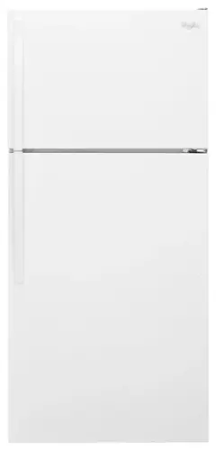 Front. Whirlpool - 14.3 Cu. Ft. Top-Freezer Refrigerator - White.