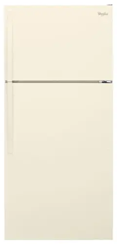 Front. Whirlpool - 14.3 Cu. Ft. Top-Freezer Refrigerator - Biscuit.