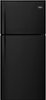 Whirlpool - 19.2 Cu. Ft. Top-Freezer Refrigerator - Black-Front_Standard 