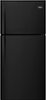 Whirlpool - 19.2 Cu. Ft. Top-Freezer Refrigerator - Black-Front_Standard