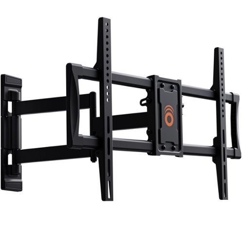 ECHOGEAR - Corner TV Wall Mount for Big TVs - 24" Extension, Swivel, Tilt - Mount TVs Up to 65" in Corner or up to 75" on Flat Wall - Black-Front_Standard 