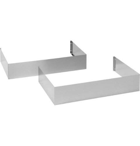Monogram - 8' Ceiling Duct Cover Kit for ZVIS361SRSS or ZVIS481SRSS Island Mounted Ventilation Hoods - Stainless Steel