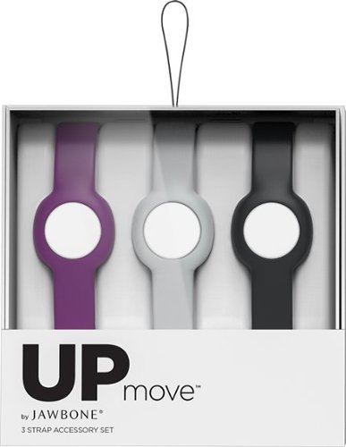  Straps for Jawbone UP MOVE Activity Trackers (3-Count) - Onyx/Grape/Fog