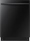 Samsung - 24" Built-In Dishwasher with Stainless Steel Tub - Black-Front_Standard