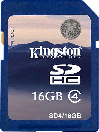  Kingston - 16 GB Secure Digital High Capacity (SDHC) - 1 Card