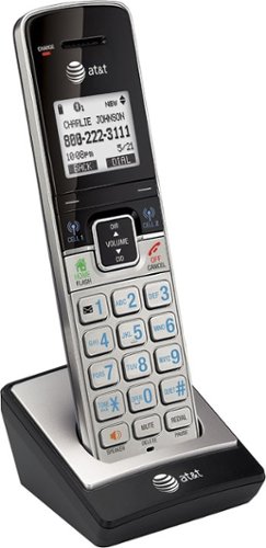  AT&amp;T - TL90073 Connect to Cell DECT 6.0 Cordless Expansion Handset - Silver