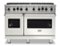 Viking - 48 in. Wide 8 Burner 5-Series Gas Open Burner Range - Pure White-Front_Standard