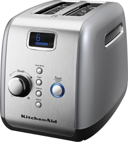 KitchenAid - 2-Slice Wide-Slot Toaster - Contour Silver