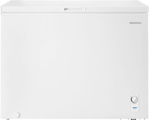 Insignia™ - 10.4 Cu. Ft. Manual Defrost Garage-Ready Chest Freezer - White