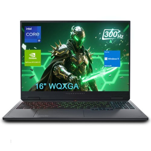 Thunderobot - Radiant 16 16" WQXGA Gaming Laptop - Intel Core i9-13900HX - 32GB RAM - 1TB SSD - NVIDIA GeForce RTX 5070 Ti - Black-Front_Standard 