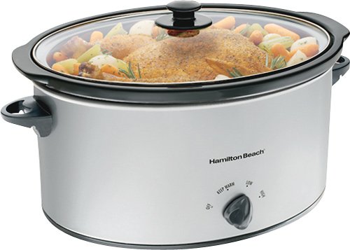  Hamilton Beach - 7-Qt. Slow Cooker - Stainless-Steel