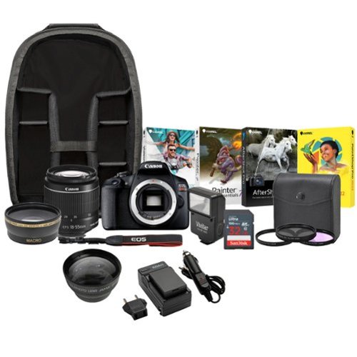 Canon - T7 EOS Rebel DSLR Camera with EF-S 18-55mm IS II Lens Deluxe Bundle-Front_Standard 
