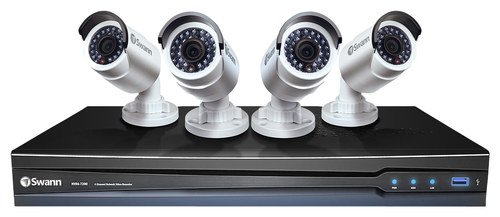  Swann - 4-Channel, 4-Camera Indoor/Outdoor Surveillance System - White