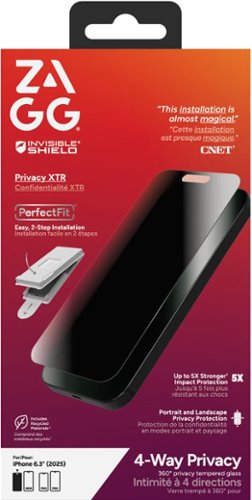 ZAGG 4-Way Privacy XTR Glass Screen Protector for Apple iPhone 17 - Black BUY IN SINGAPORE