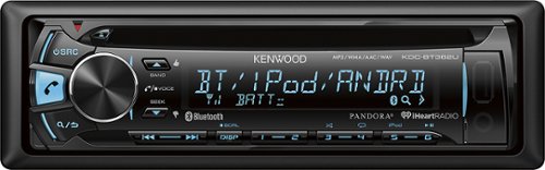  Kenwood - CD - Built-In Bluetooth - Apple® iPod®-Ready - In-Dash Receiver - Black