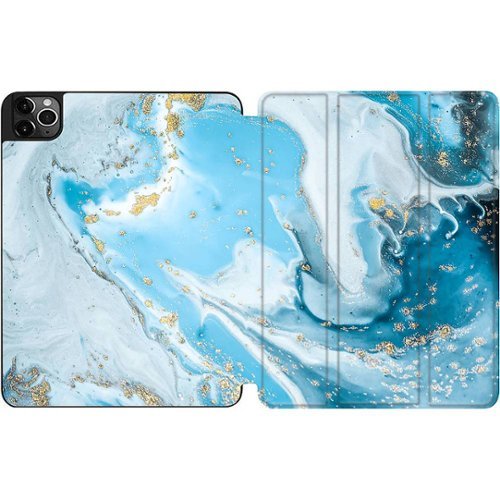 SaharaCase Folio Case for Apple iPad Pro 12.9 (4th, 5th, and 6th Gen 2020-2022) - Blue Marble WORLDWIDE DELIVERY