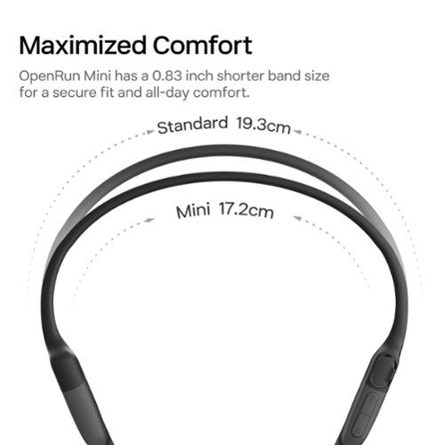 Shokz OpenRun Bone Conduction Open-Ear Endurance Headphones (USB-Charging) - Black BUY IN EUROPE