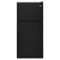 Whirlpool - 18.2 Cu. Ft. Wide Top-Freezer Refrigerator - Black-Front_Standard