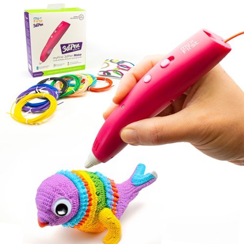 myFirst - 3dPen Make - Starter Kit 3D Pen for Kids, Wireless 3D Pen with 6 PLA Filament Colors Age 5-15 Years-Front_Standard 
