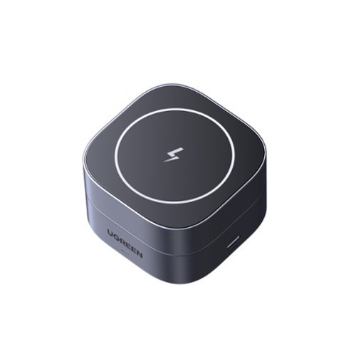 UGREEN MagFlow 2-in-1 Wireless Charger for iPhone 12-16, AirPods, Foldable Fast Charging Station - Grey WHERE TO BUY