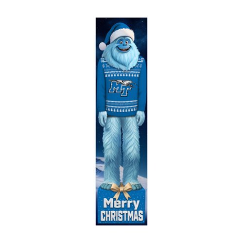 Fan Creations - MTSU Blue Raiders 48" Yeti Christmas Leaner - Multicolor-Front_Standard 