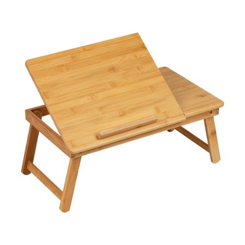 Mind Reader Lap Desk Laptop Stand, Bed Tray, Dorm Room, Folding Legs, Rayon From Bamboo - Brown BUY ONLINE