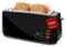 Elite Gourmet - 4 Slice Long Slot Cool Touch Toaster - Black-Front_Standard