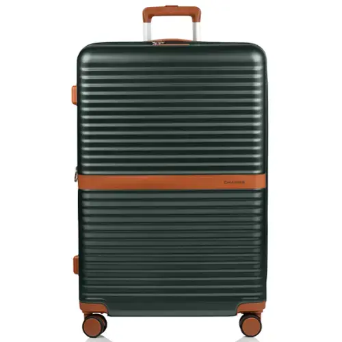 Front. Champs - Vintage II Collection Large Luggage Case - Green.