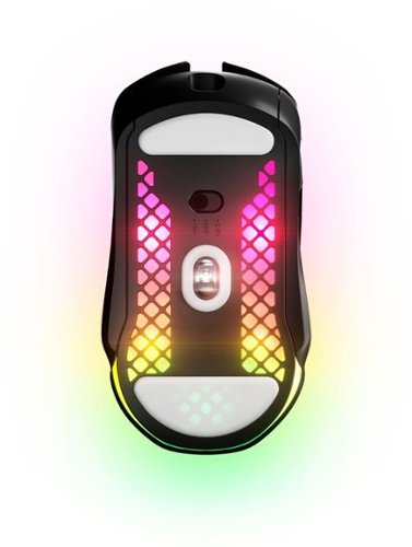 SteelSeries Aerox 5 Ultra Lightweight Honeycomb Water Resistant Wireless RGB Optical Gaming Mouse With 9 Programmable Buttons - Wireless - Black BUY ONLINE
