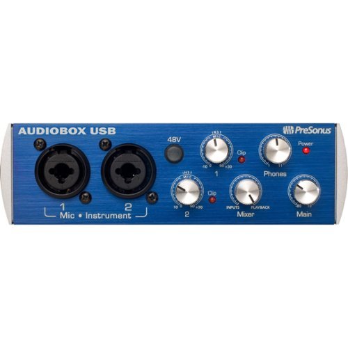  PreSonus - AudioBox USB 2x2 USB/MIDI Audio Interface - Blue/Silver