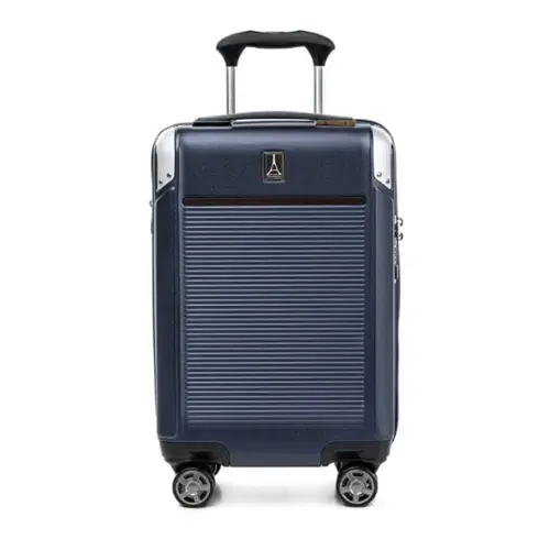 Front. Travelpro - Travelpro Platinum Elite Hardside Expandable Spinner Wheel Luggage TSA Lock Hard Shell Polycarbonate Suitcase - True Navy Blue.