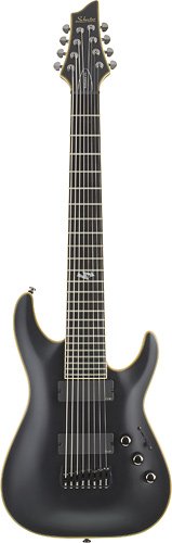 Schecter - Blackjack ATX C-8 8-String Full-Size Electric Guitar - Aged Black Satin-Front_Standard 