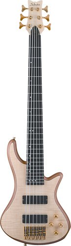  Schecter - Stiletto Custom-6 6-String Full-Size Electric Bass Guitar - Natural Satin