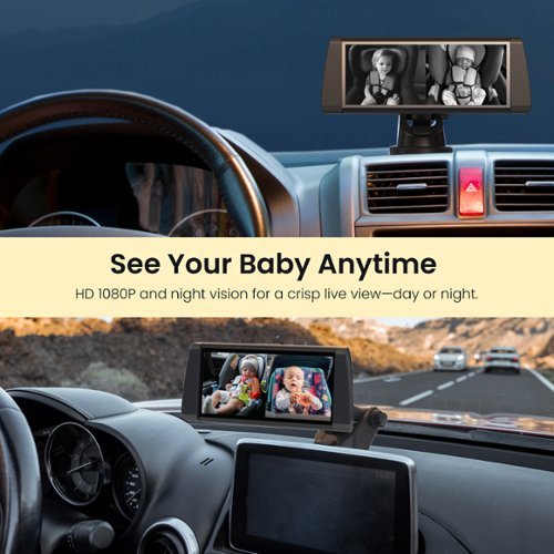 Rexing BC300 Dual Channel Baby Car Camera – 1080p HD, IR Night Vision & Split-Screen Display for Windows, MAC OS and iPhone - Black SHOP ONLINE