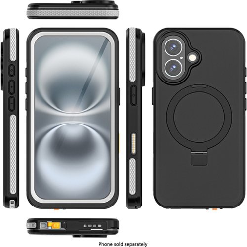 SaharaCase Oasis Series Water-Resistant Case with MagSafe for Apple iPhone 16 - Black WORLDWIDE DELIVERY