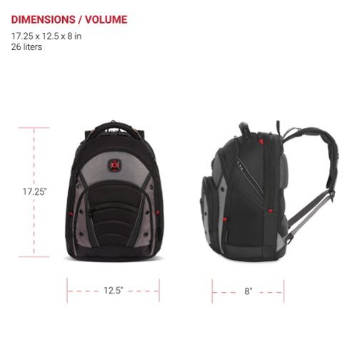 SwissGear Synergy Backpack for 16 Laptop - Black/Gray BUY IN CANADA