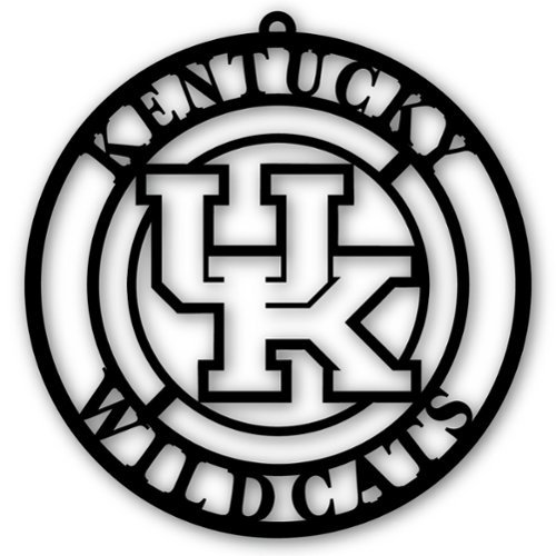 Fan Creations - Kentucky Wildcats 16'' Team Logo Cutout - Black-Front_Standard 
