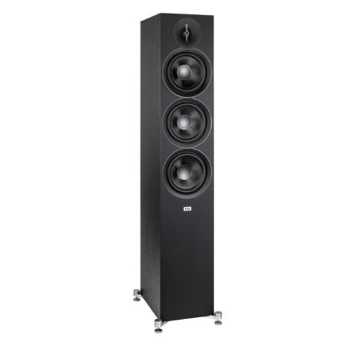 ELAC - Debut 3.0 - 6.5" Floor Speaker DF63-BK - Black-Front_Standard 