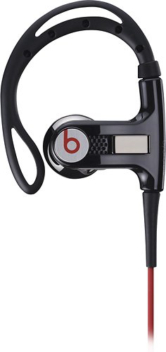  Beats - PowerBeats Clip-On Earbud Headphones - Black