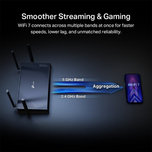TP-Link Archer BE3500 Dual-Band Wi-Fi 7 Router - Black WORLDWIDE DELIVERY