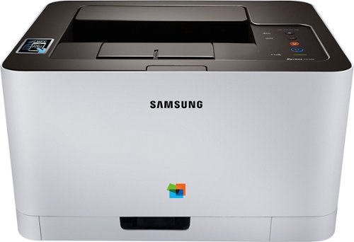  Samsung - Xpress Network-Ready Wireless Color Laser Printer - Gray