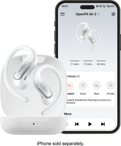Shokz OpenFit Air 2 Open Ear True Wireless Bluetooth Earbuds White