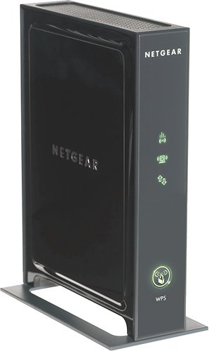  NETGEAR - Universal Wi-Fi Range Extender with 4-port Ethernet Switch - Black