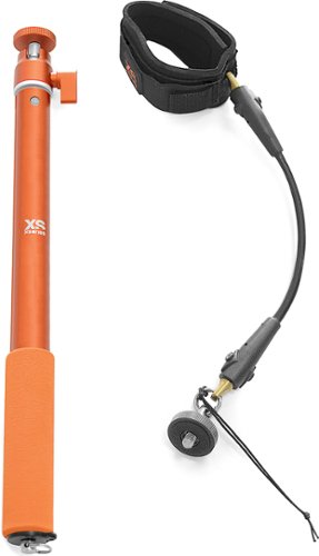  XSORIES - XS Combo Big U-Shot 37&quot; Extendable Camera Pole and Wrist Cord Cam - Orange