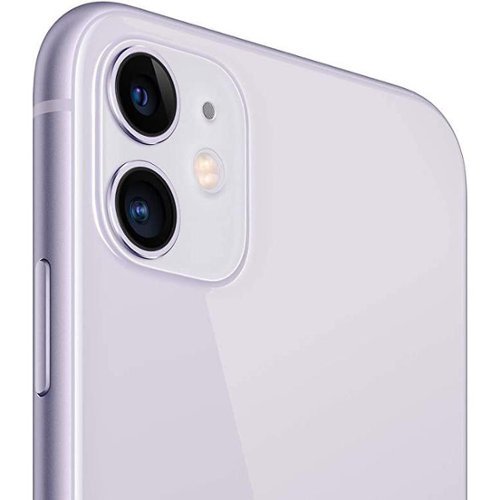 Apple - Refurbished Excellent - iPhone 11 A2111 (Fully Unlocked) 256GB w/ Pre-Installed Tempered Glass - Purple-Front_Standard 