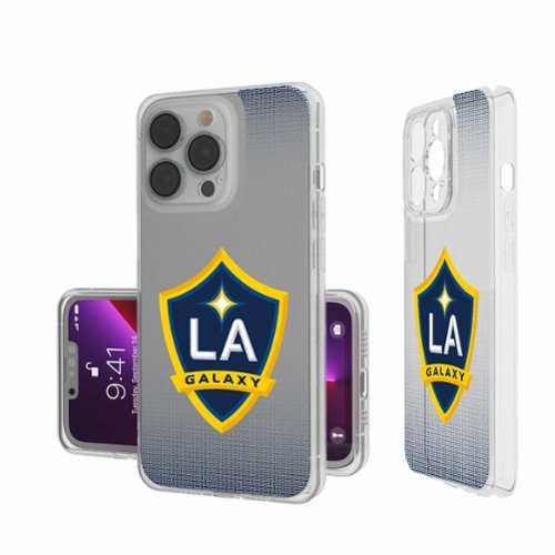 Keyscaper - MLS - LA Galaxy Linen Logo iPhone Clear Case - 13 mini - Multicolor-Front_Standard 