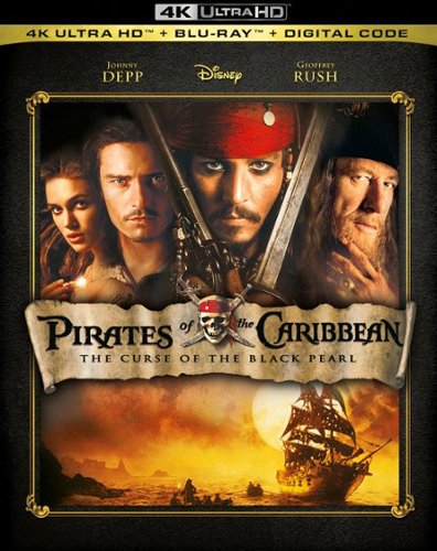  Pirates of the Caribbean: The Curse of the Black Pearl [Digital Copy] [4K Ultra HD Blu-ray/Blu-ray] [2003]