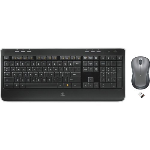  Logitech - MK520 Wireless Keyboard and Mouse Combo - Black