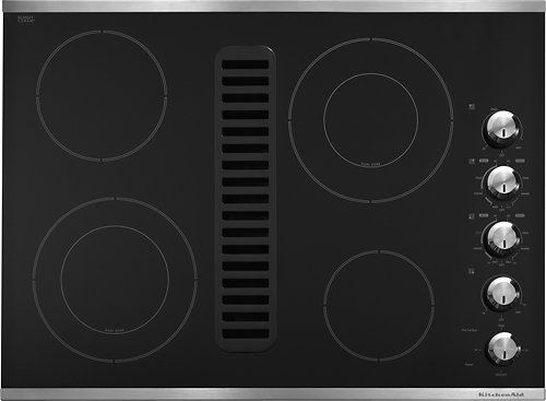  KitchenAid - 30&quot; Built-In Electric Cooktop - Stainless steel